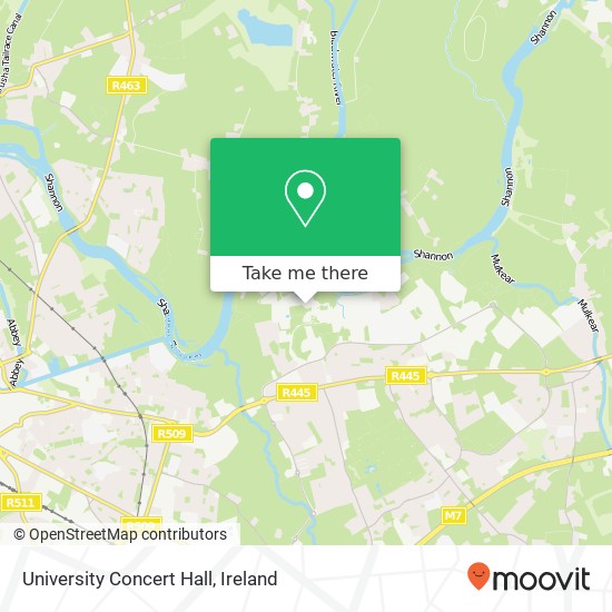 University Concert Hall map