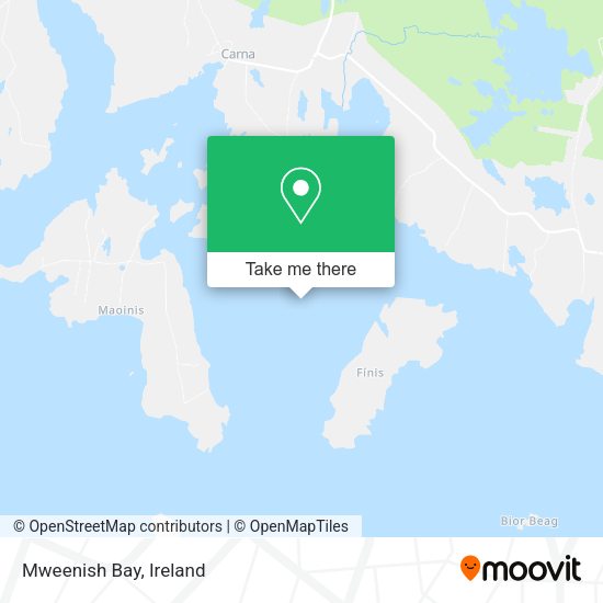 Mweenish Bay map