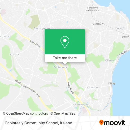 Cabinteely Community School map