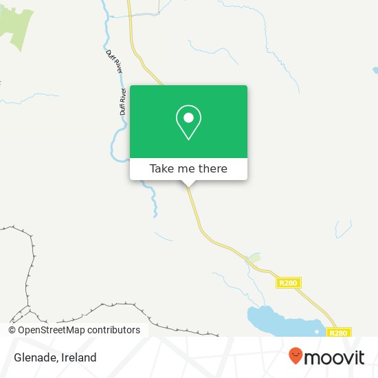 Glenade map