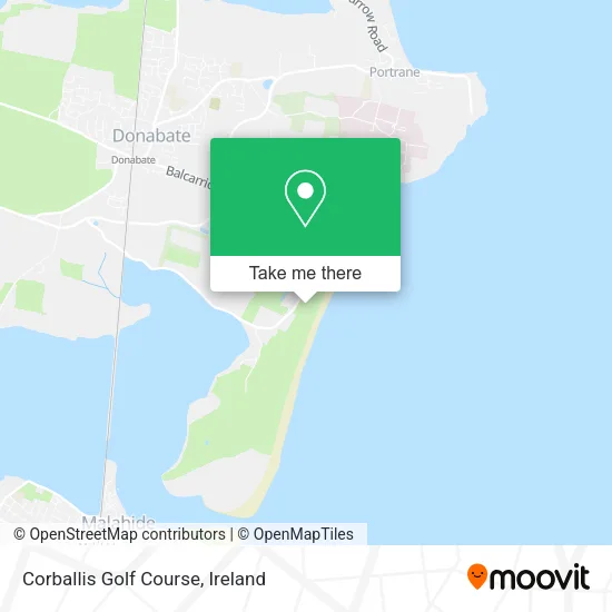 Corballis Golf Course map