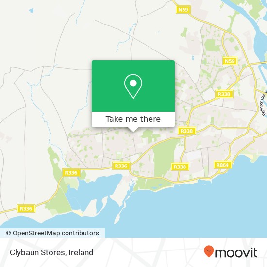 Clybaun Stores map