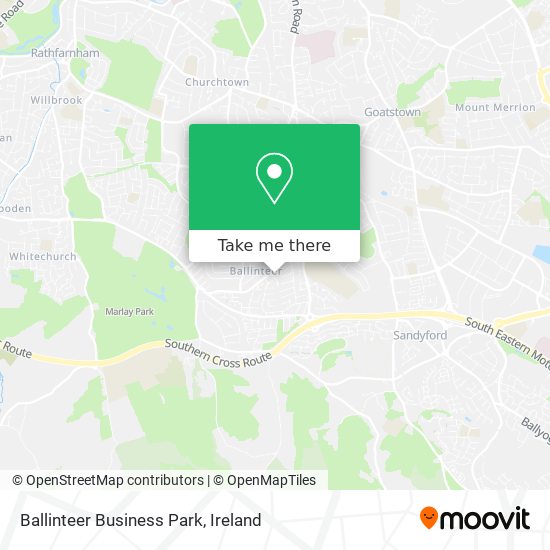 Ballinteer Business Park map