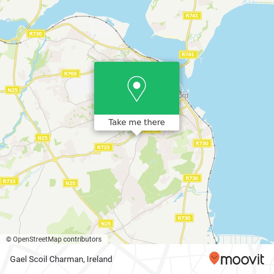 Gael Scoil Charman map