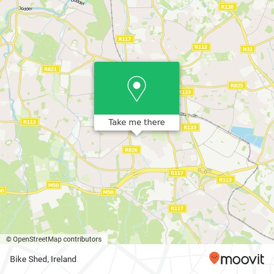 Bike Shed map
