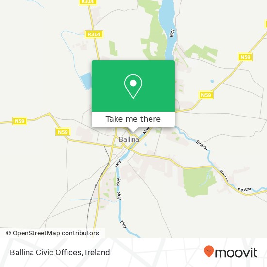 Ballina Civic Offices map