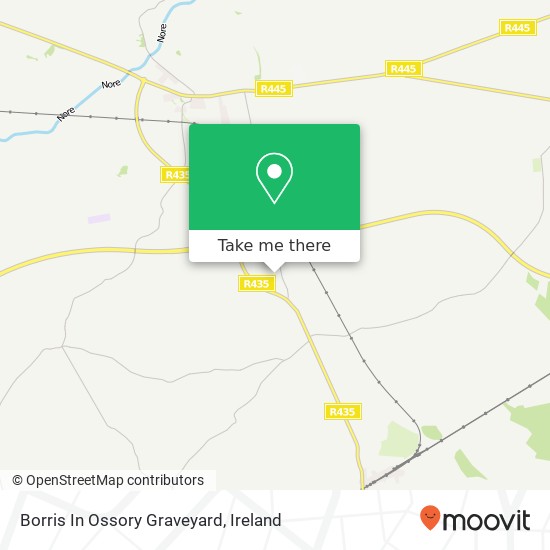 Borris In Ossory Graveyard map