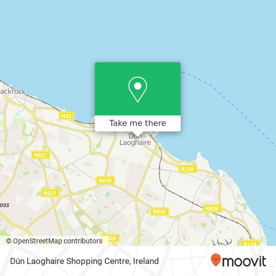 Dún Laoghaire Shopping Centre map