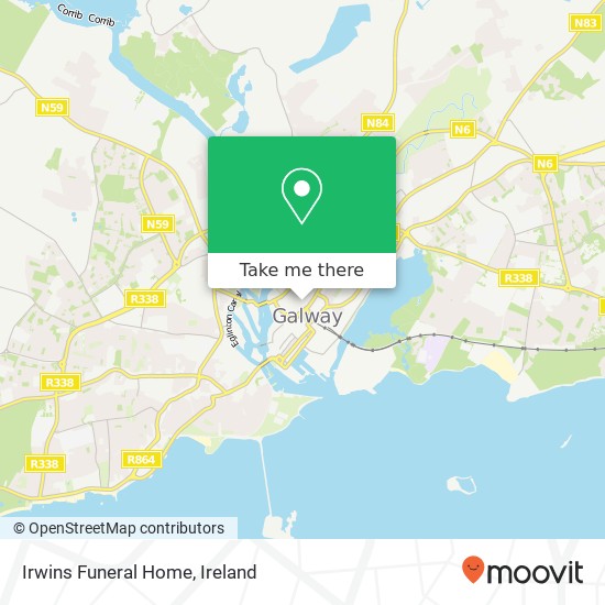 Irwins Funeral Home map