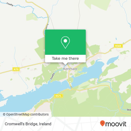 Cromwell's Bridge map