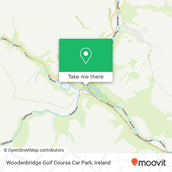 Woodenbridge Golf Course Car Park map