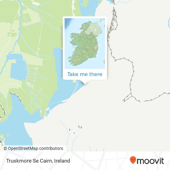 Truskmore Se Cairn map