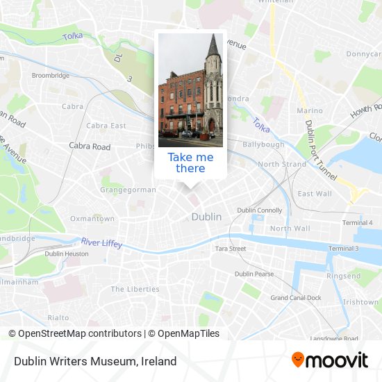 Dublin Writers Museum map