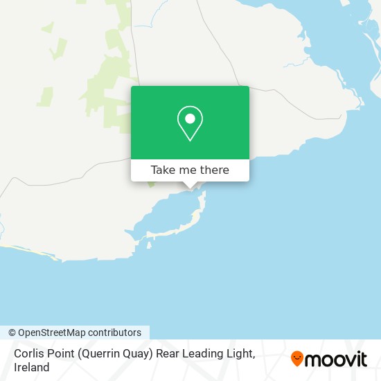 Corlis Point (Querrin Quay) Rear Leading Light map