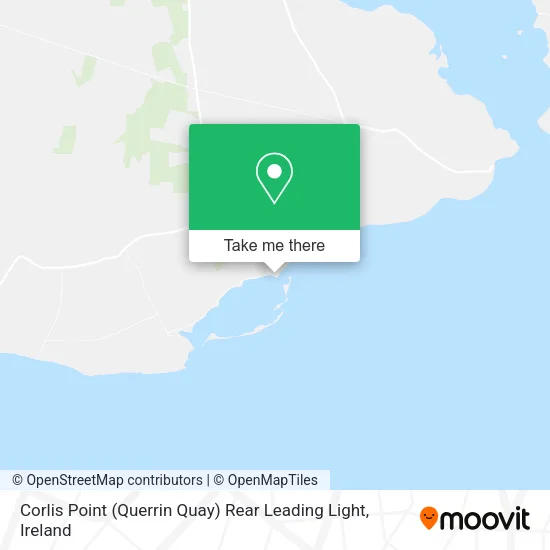 Corlis Point (Querrin Quay) Rear Leading Light map