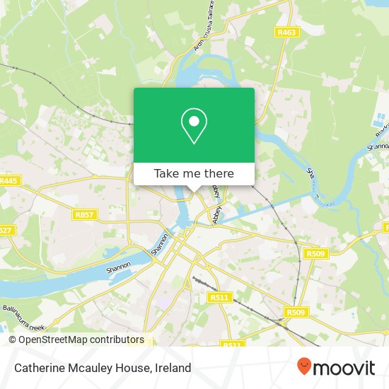 Catherine Mcauley House map