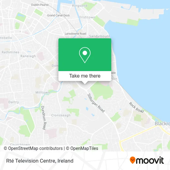 Rté Television Centre map