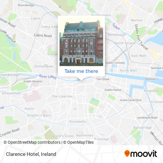 Clarence Hotel map