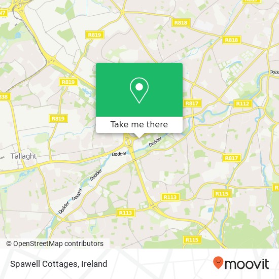Spawell Cottages map