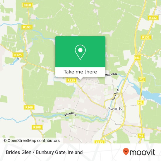 Brides Glen / Bunbury Gate map