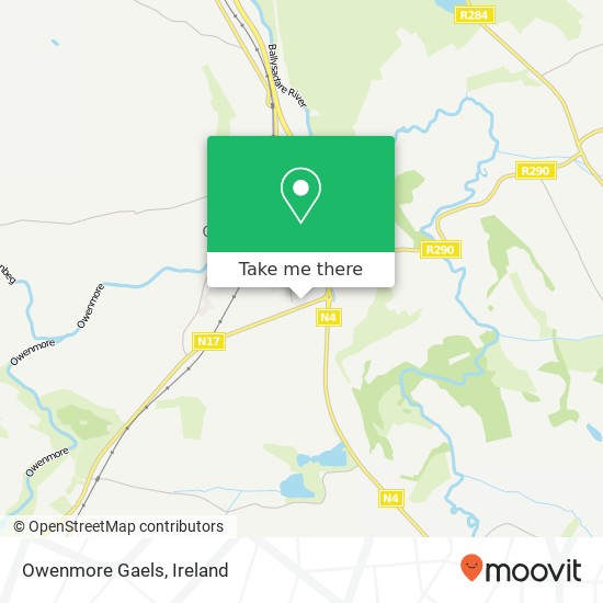 Owenmore Gaels map