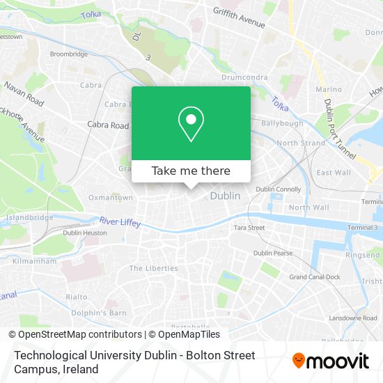 Technological University Dublin - Bolton Street Campus map