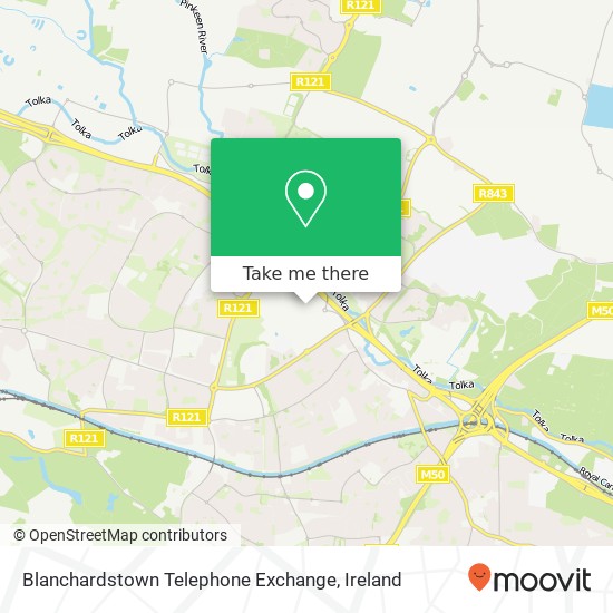 Blanchardstown Telephone Exchange map