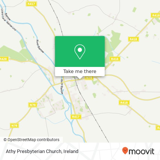 Athy Presbyterian Church map