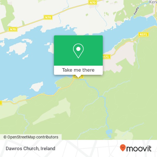 Dawros Church map