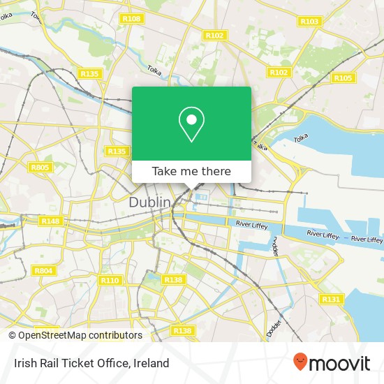 Irish Rail Ticket Office map