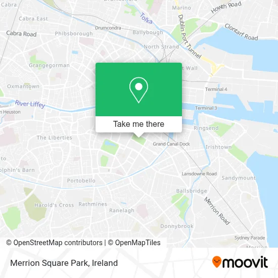 Merrion Square Park map