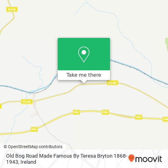 Old Bog Road Made Famous By Teresa Bryton 1868-1943 map