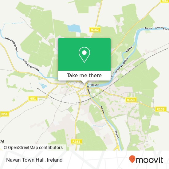 Navan Town Hall map