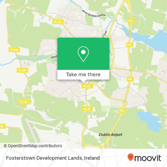 Fosterstown Development Lands map
