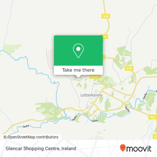 Glencar Shopping Centre map