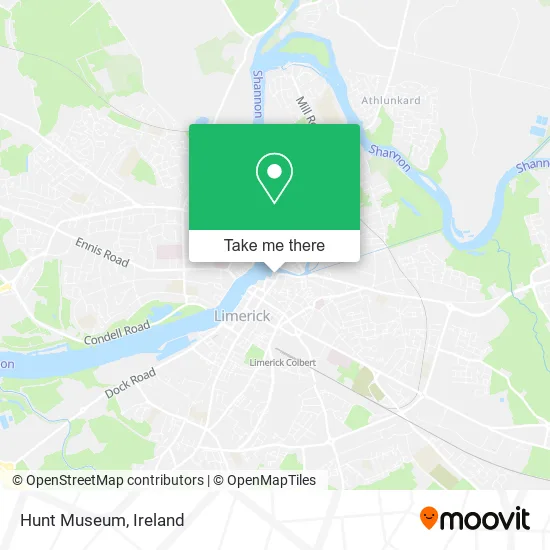 Hunt Museum map