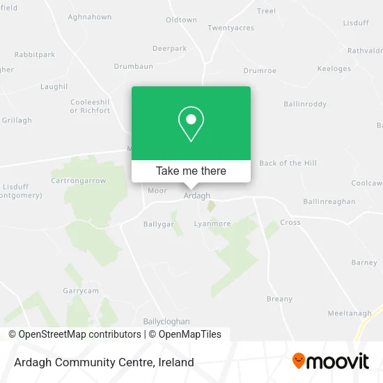 Ardagh Community Centre map