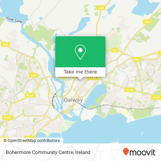 Bohermore Community Centre map