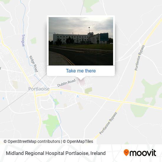 Midland Regional Hospital Portlaoise map