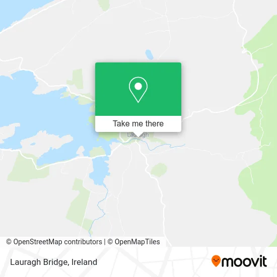Lauragh Bridge map