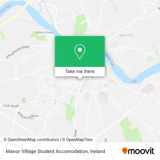 Manor Village Student Accomodation map