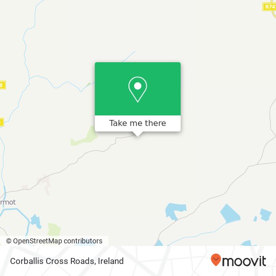 Corballis Cross Roads map