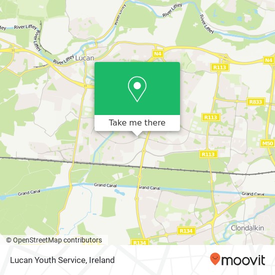 Lucan Youth Service map