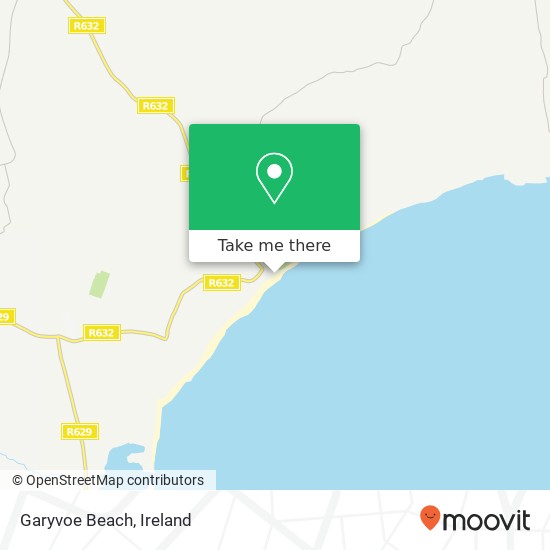 Garyvoe Beach map