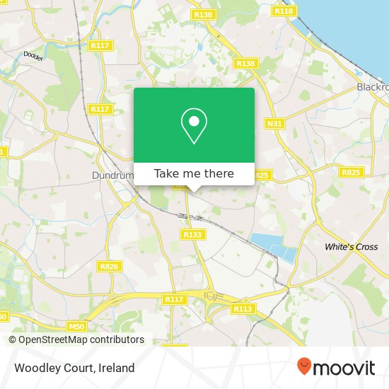 Woodley Court map