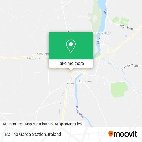 Ballina Garda Station map