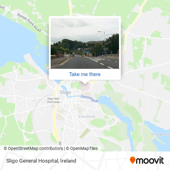 Sligo General Hospital map