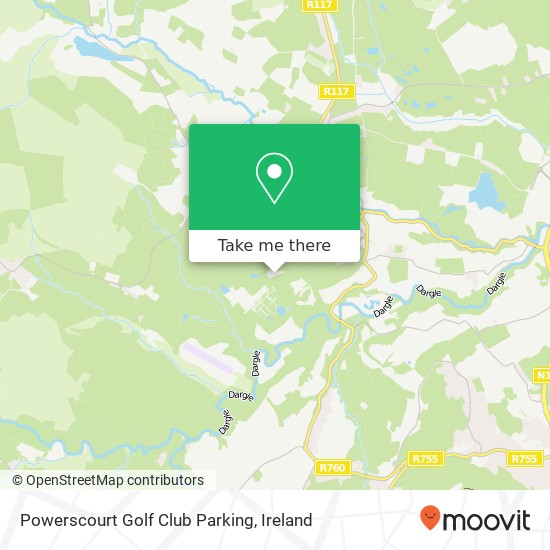 Powerscourt Golf Club Parking map