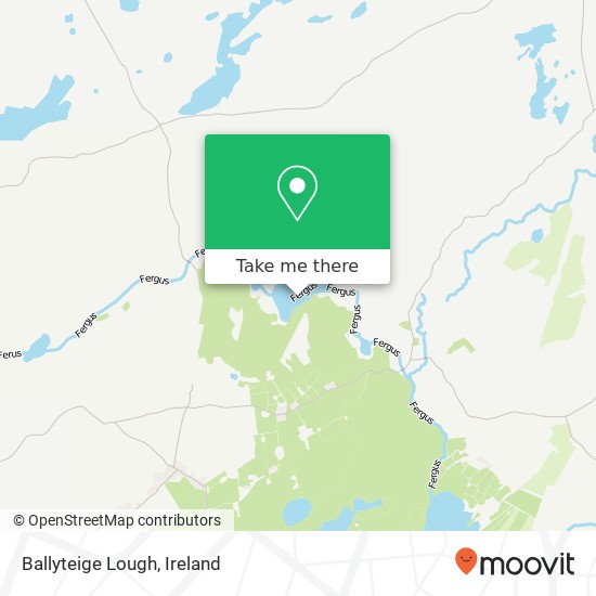 Ballyteige Lough map