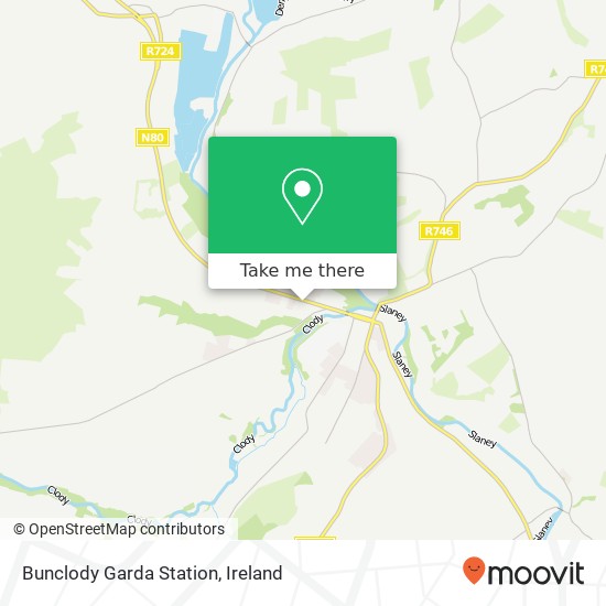 Bunclody Garda Station map